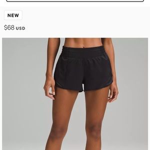 lululemon hottie hot 2.5 short size 2